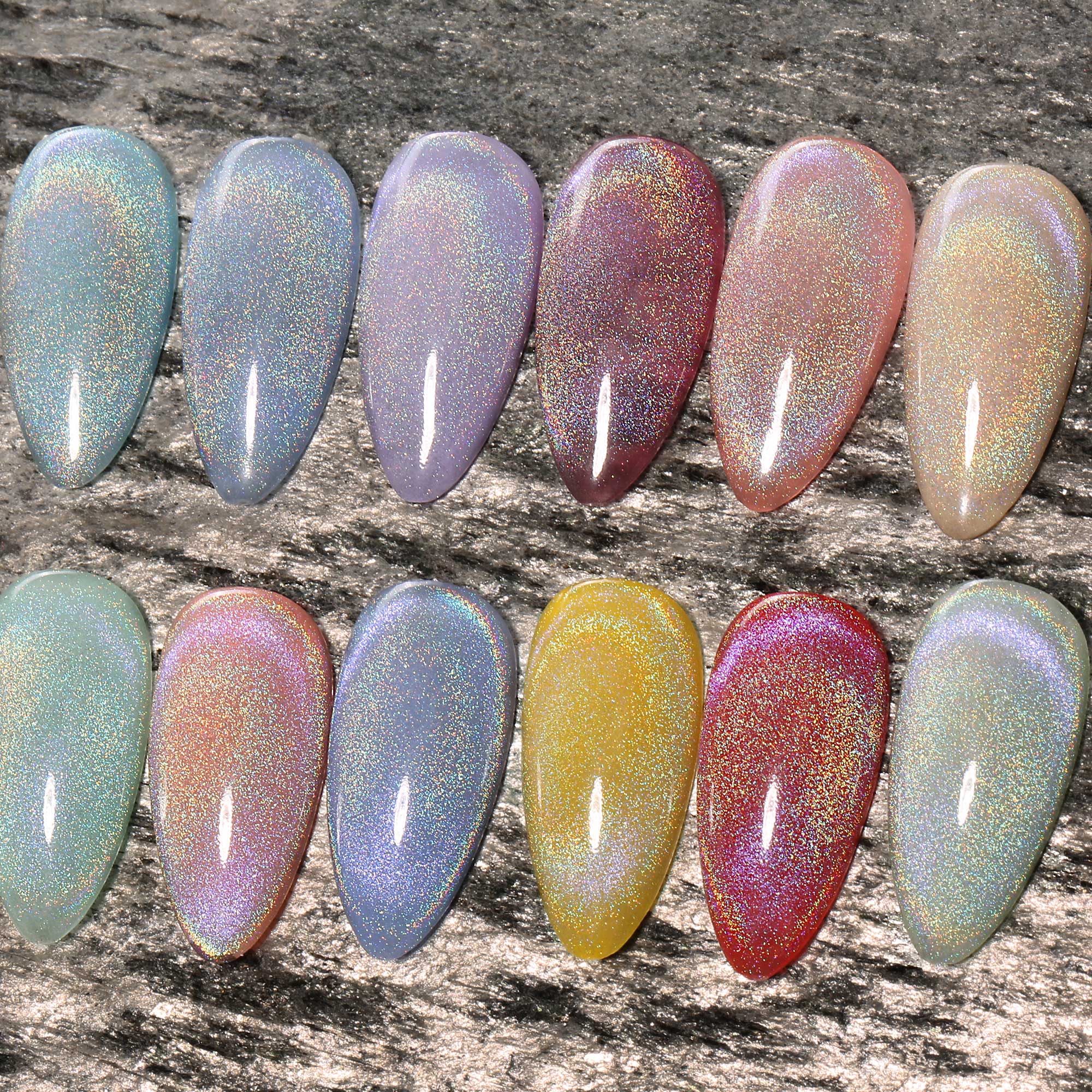 No Wipe Holo Cat Eye Coat
