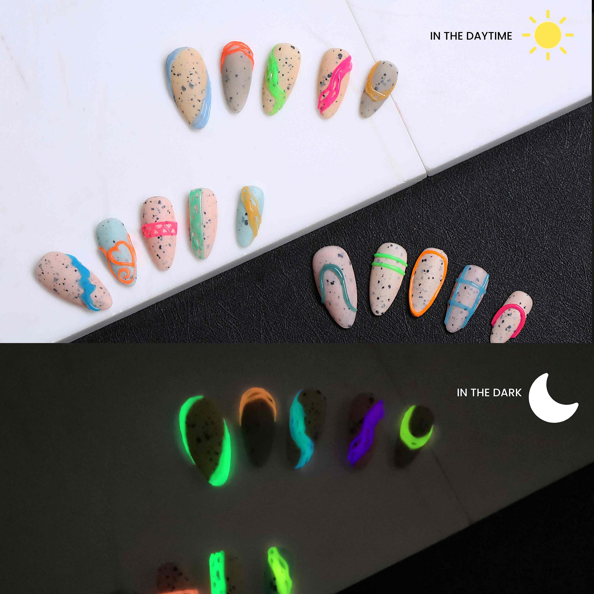 No Wipe Neon Glowing Art Gel