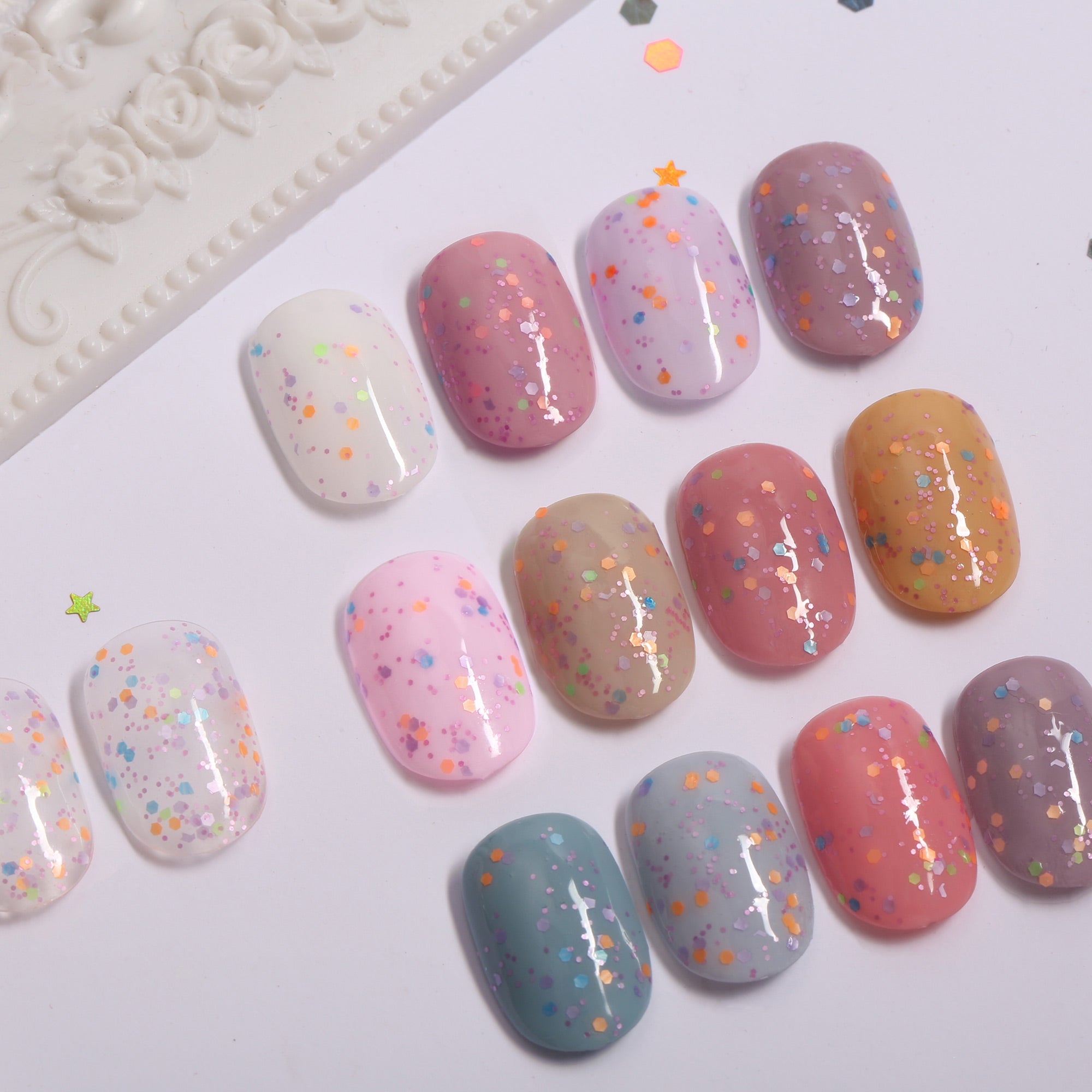 No Wipe Pastel Dots Top