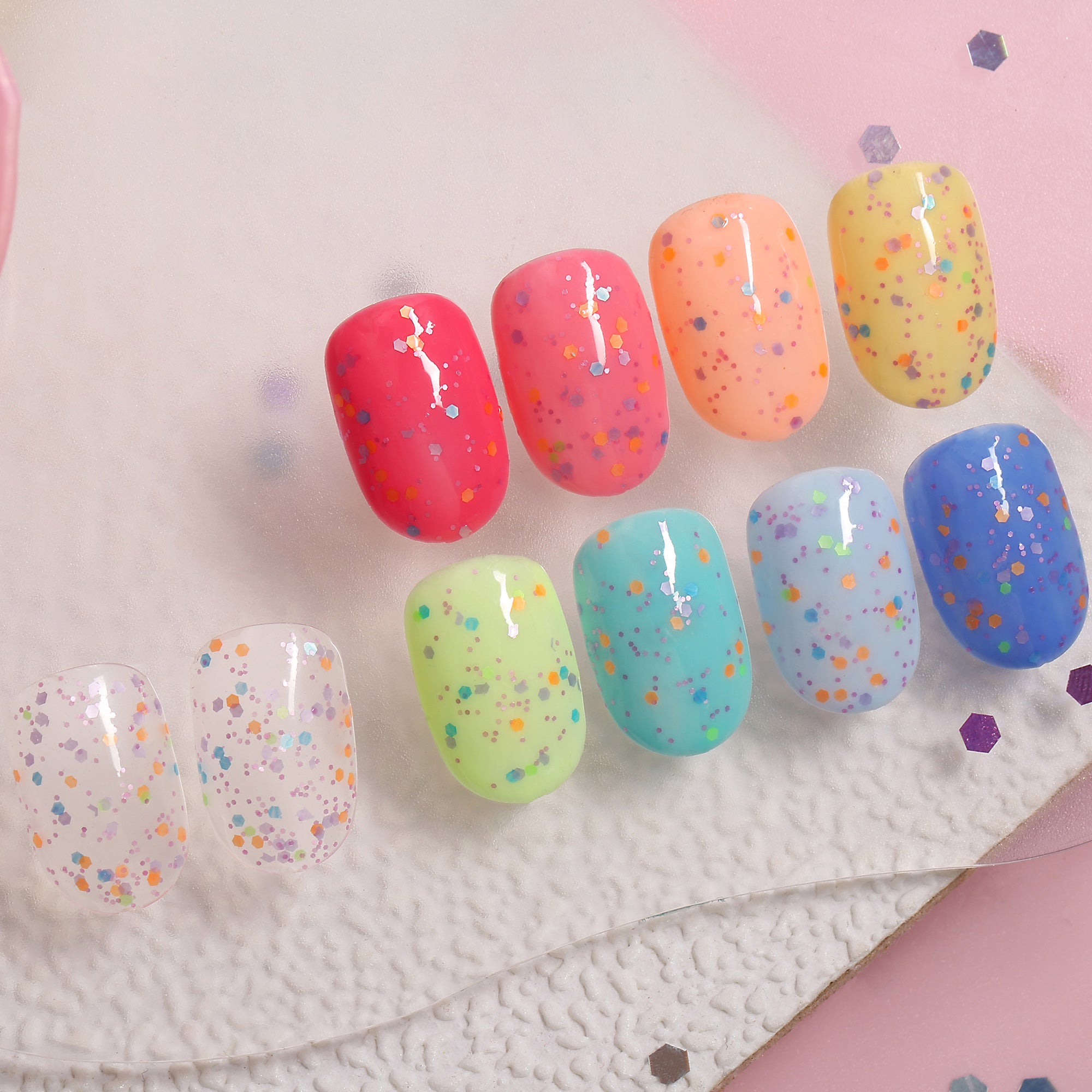 No Wipe Pastel Dots Top
