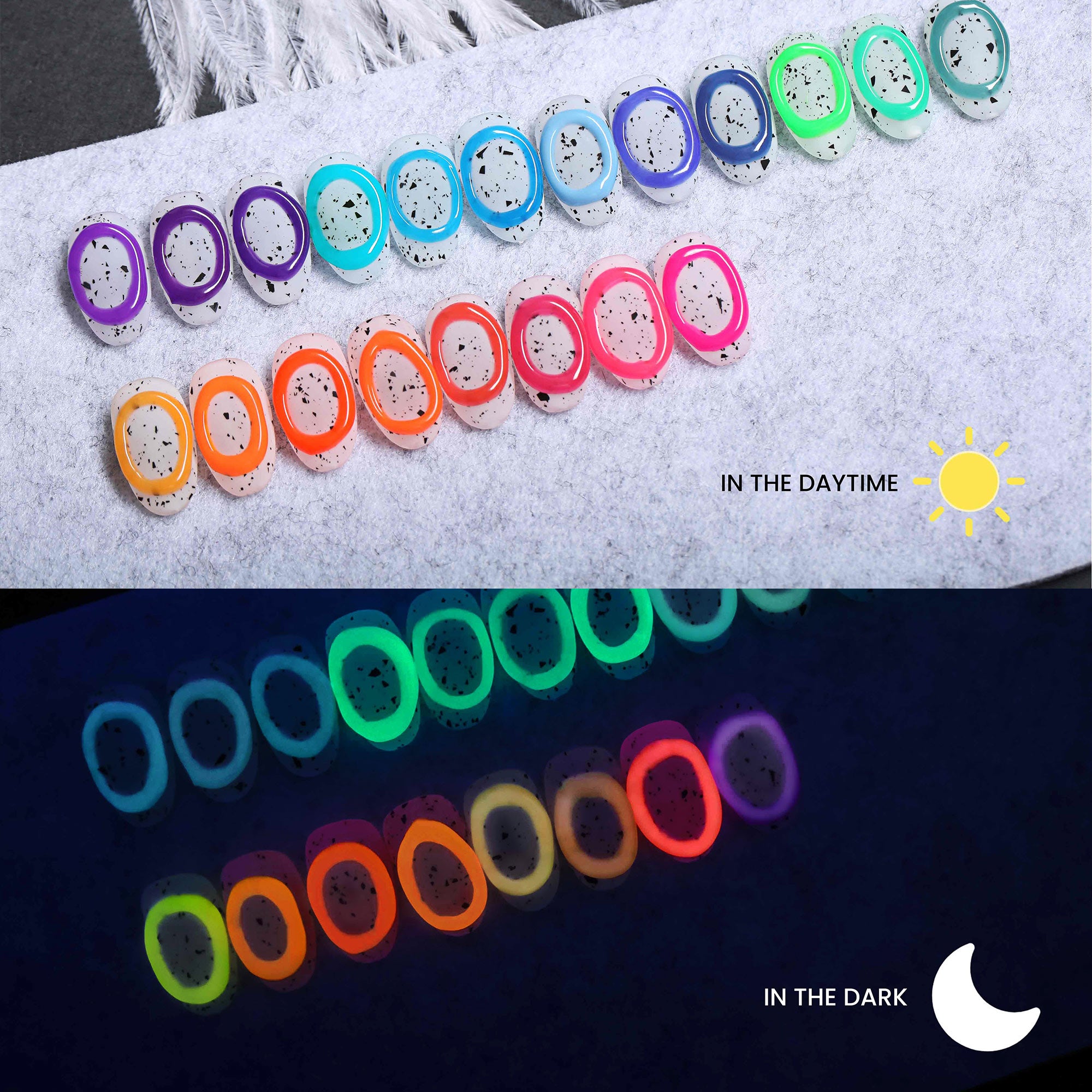 No Wipe Neon Glowing Art Gel
