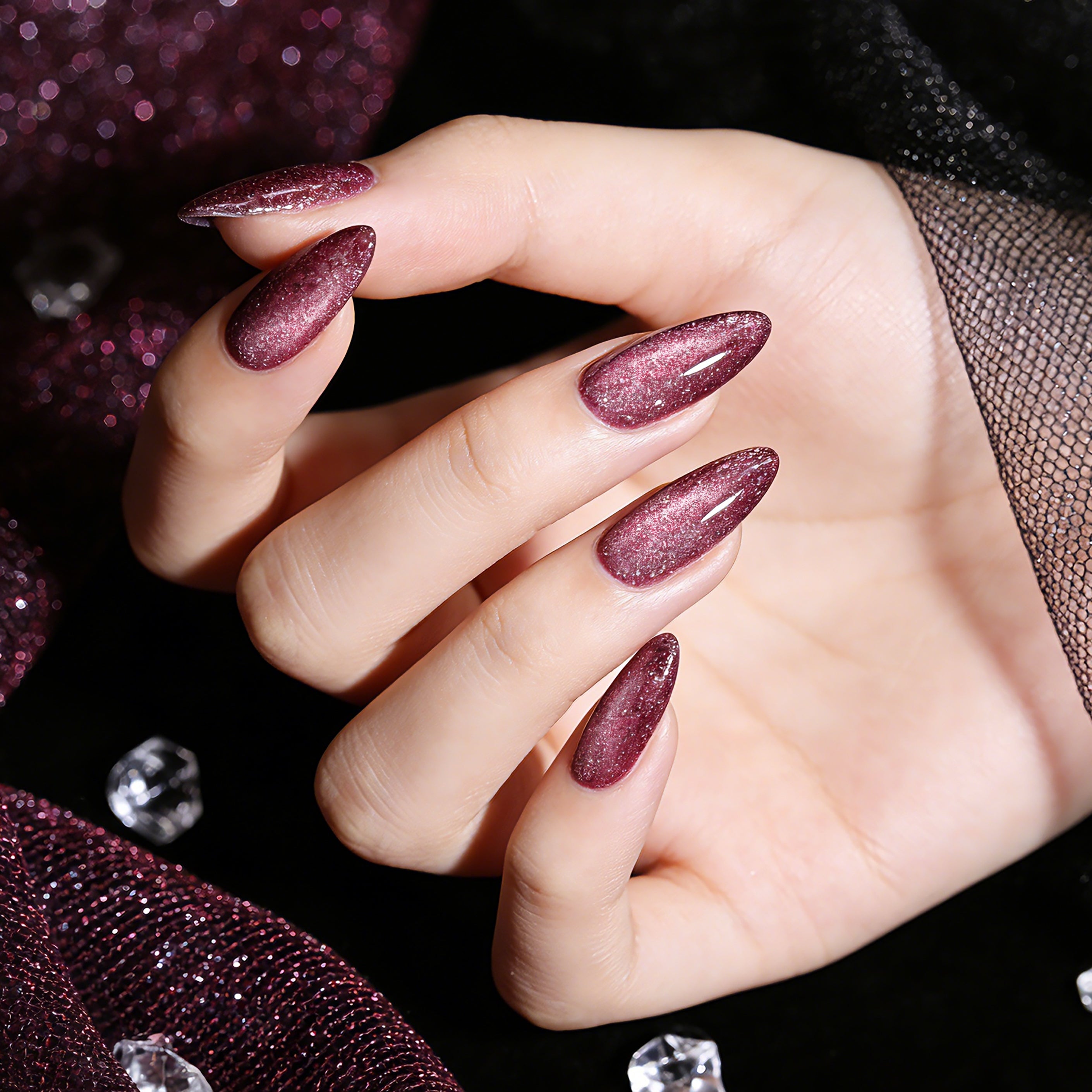 Galactic Platinum Cat Eye Gel