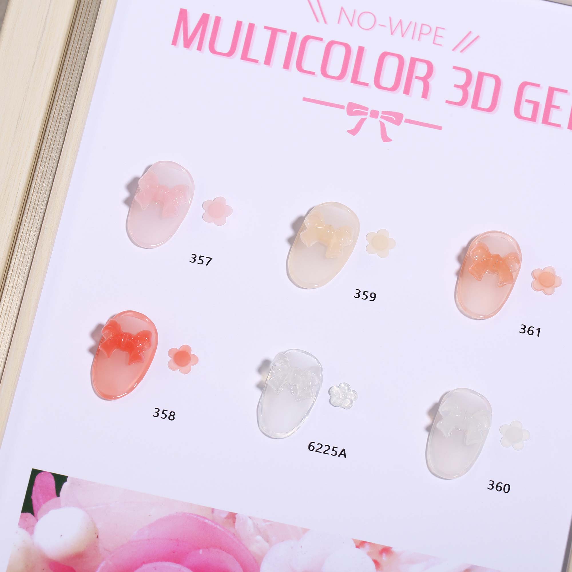 No-Wipe Multicolor 3D Gel