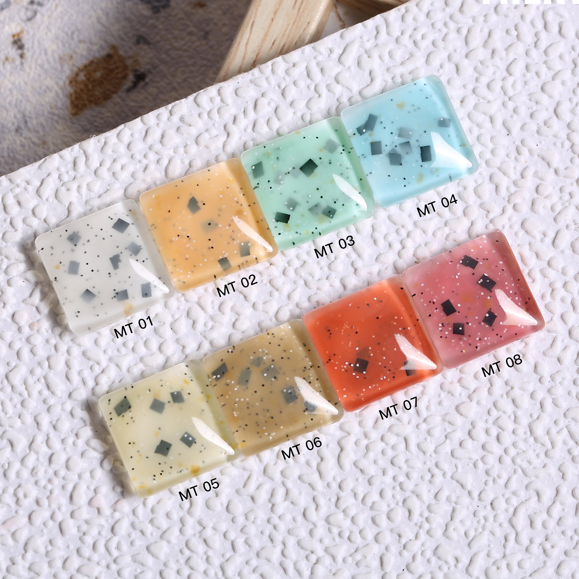 Milky-Tea Terrazzo Gel