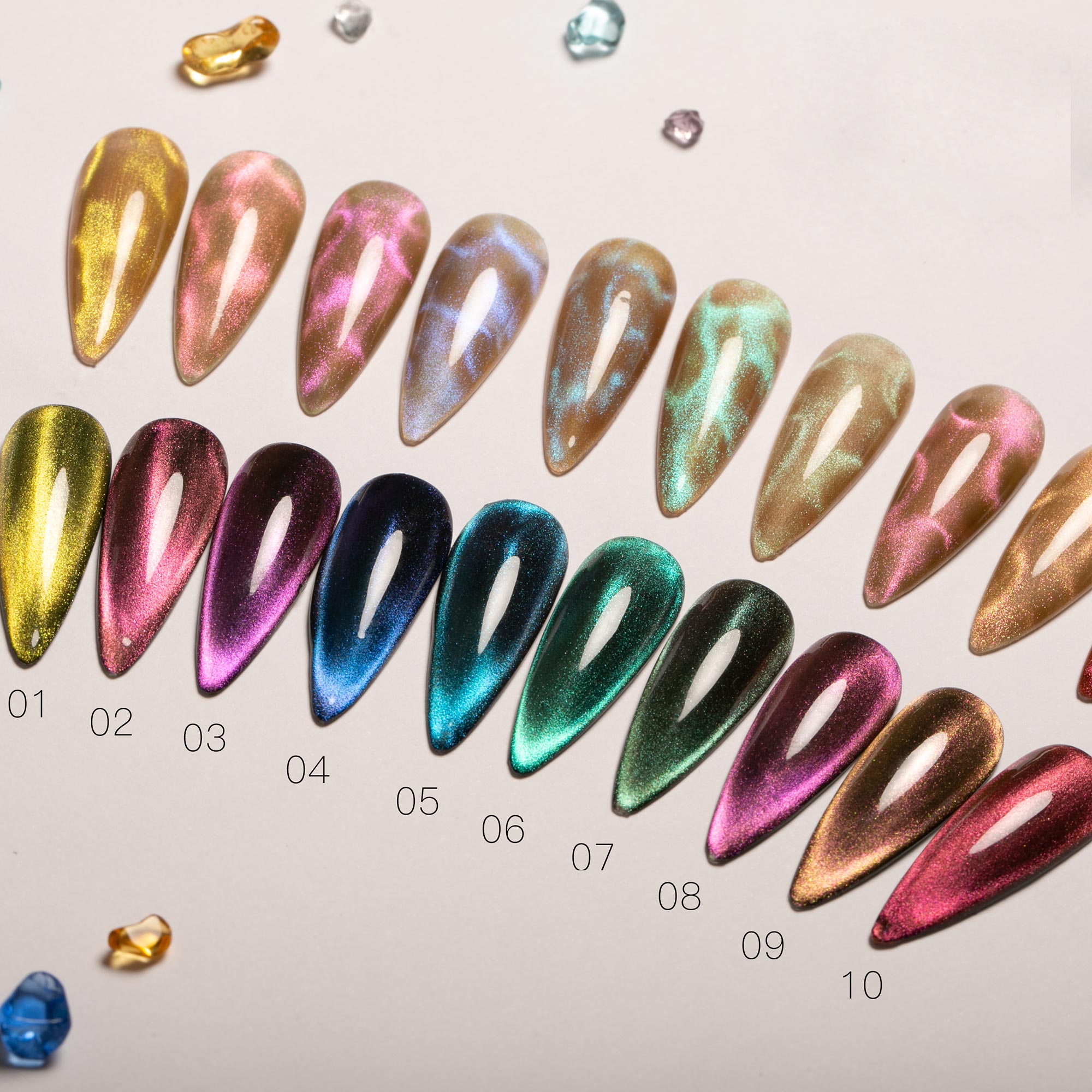 Luxury Diamond Cat Eye Gel