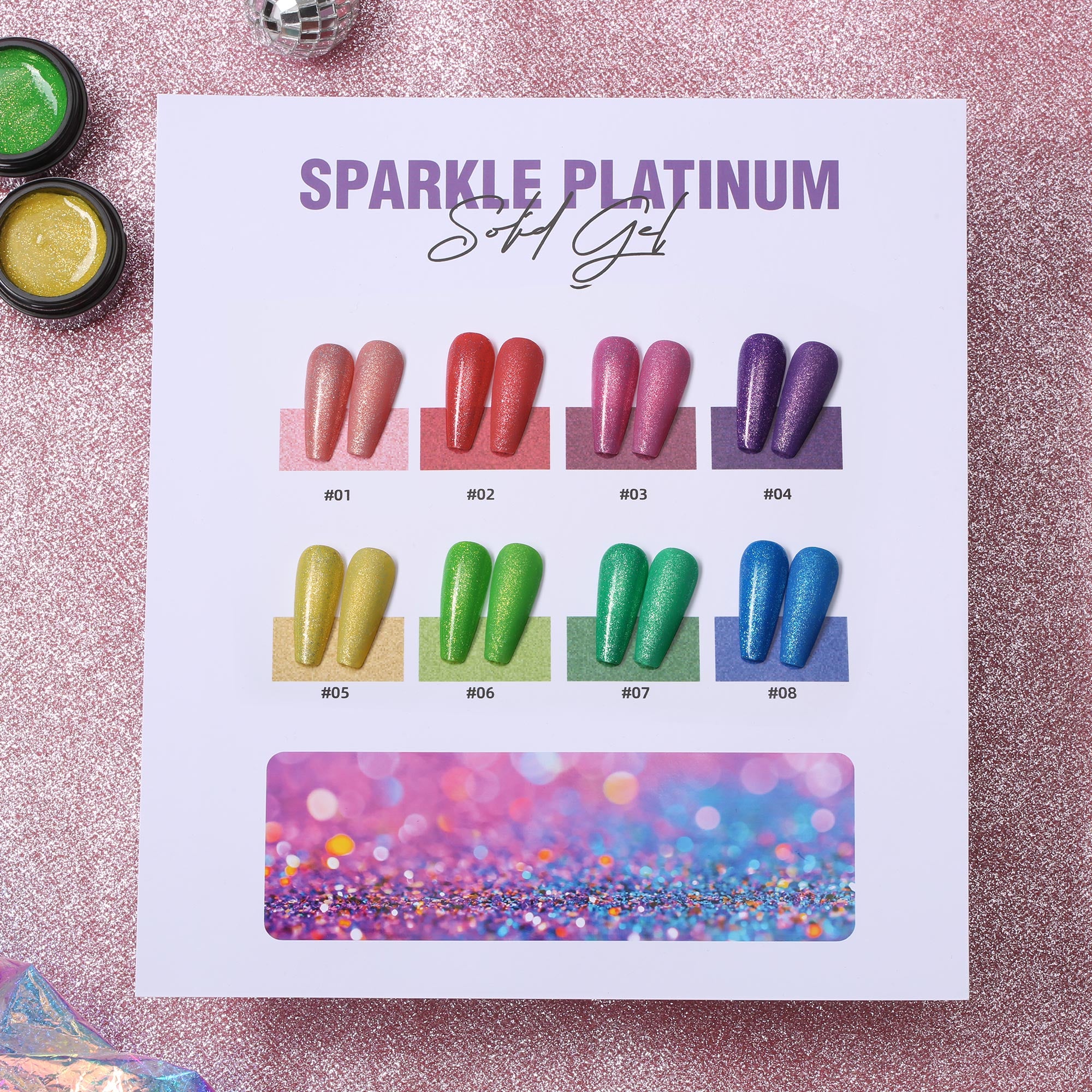 Sparkle Platinum Solid Gel