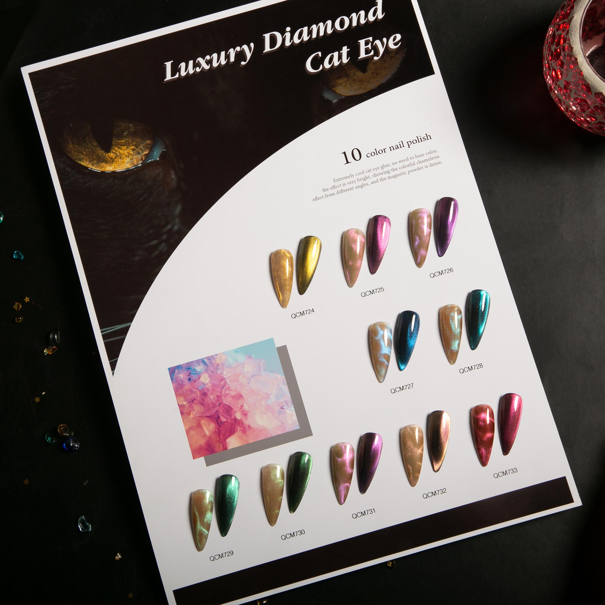 Luxury Diamond Cat Eye Gel