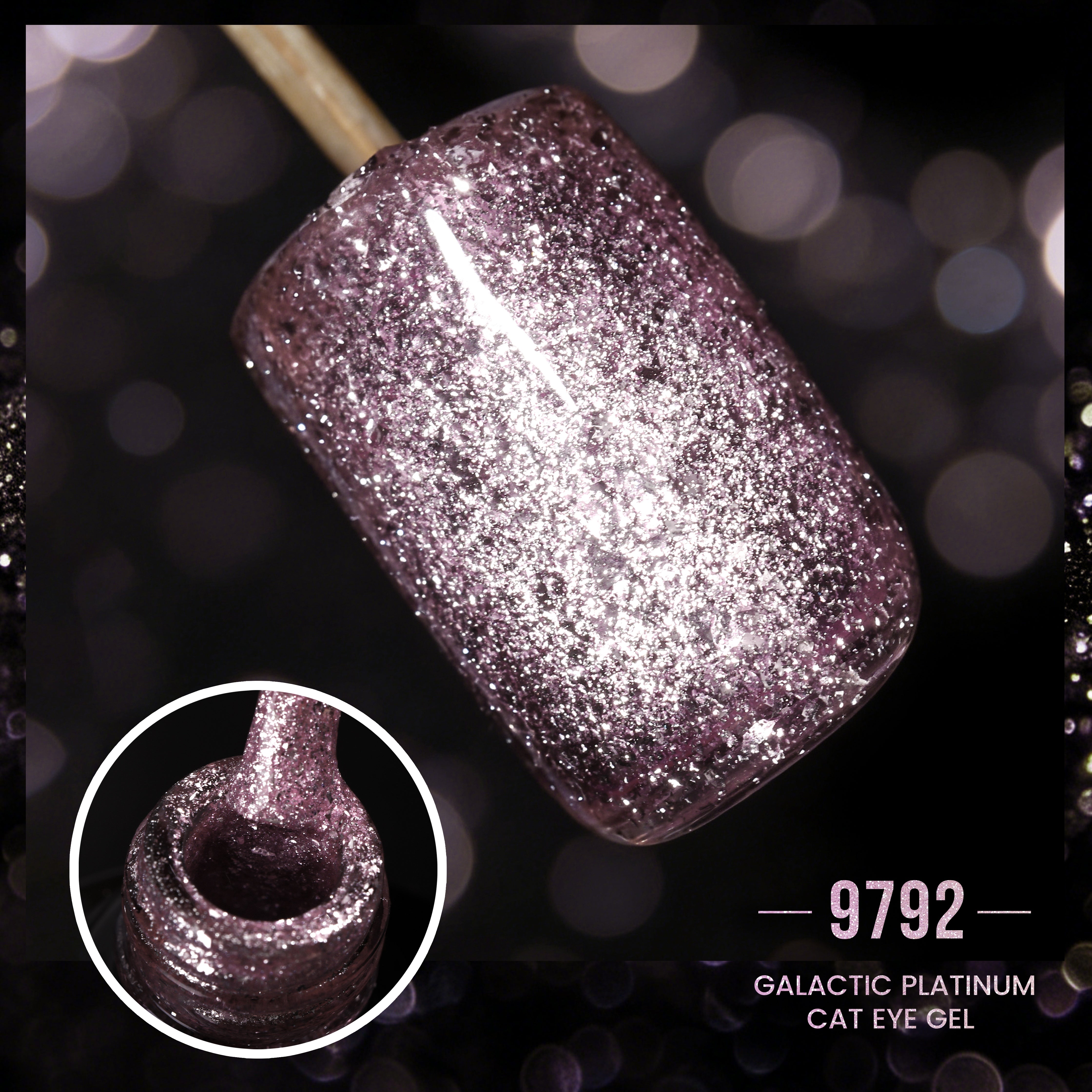 Galactic Platinum Cat Eye Gel