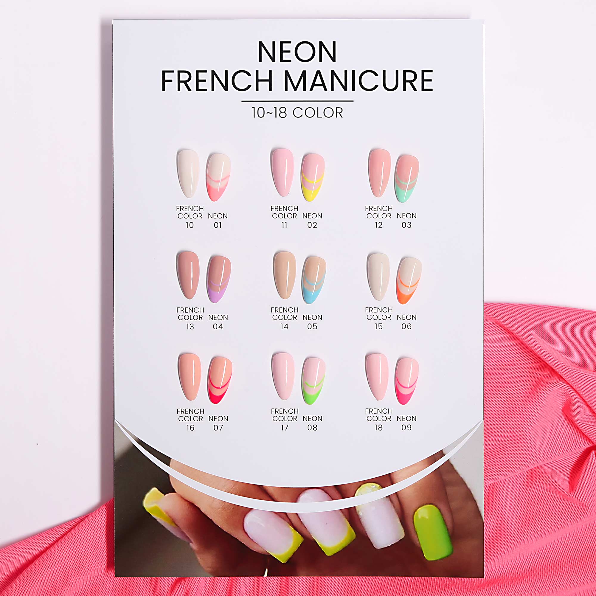 Neon French Manicure